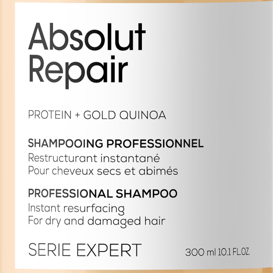 Шампоан за възстановяване на много изтощена коса Loreal Absolut Repair Gold 300 ml Шампоан за възстановяване на много изтощена коса Loreal Absolut Repair Gold 300 ml