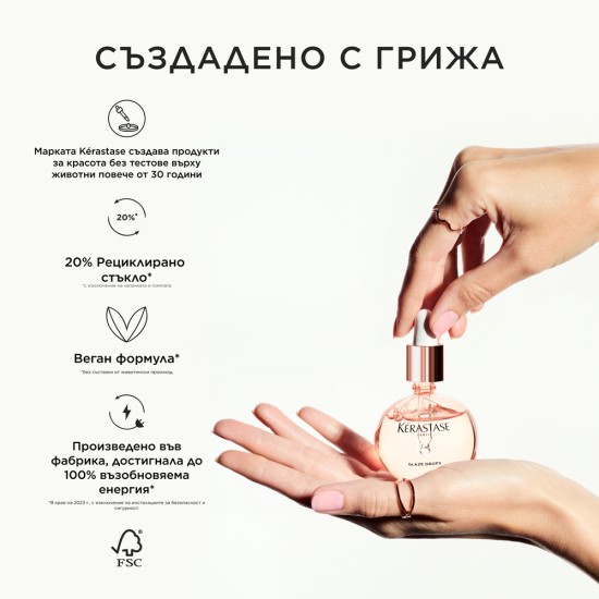 Луксозно заглажащо олио за блясък Kerastase Gloss Absolu Glaze Drops 45 ml