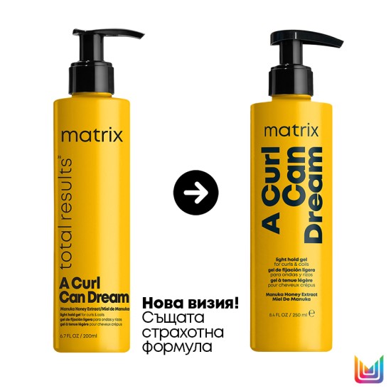 Гел за оформяне на къдрава коса Matrix A Curl Can Dream Light Hold Gel 250 ml