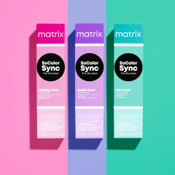 Безамонячна боя за коса тон върху тон Matrix Sync Color 90 ml