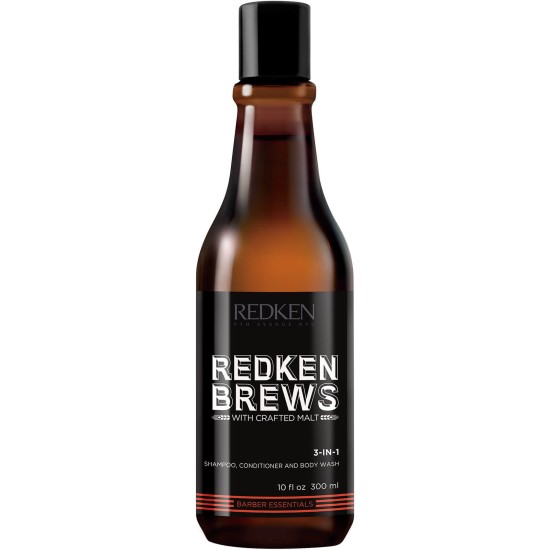 Шампоан за коса и тяло за мъже Redken Brews 3-in-1 300 ml