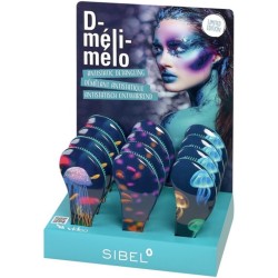 Четка за коса антистатична Sibel D-Meli-Melo Aqua 